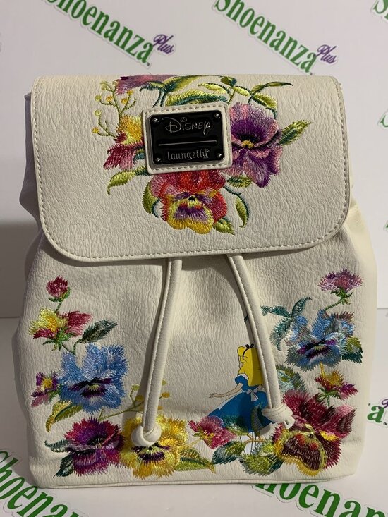 Loungefly Mini Backpack Alice In Wonderland Embroidered Floral Drawstring Bag main image 6